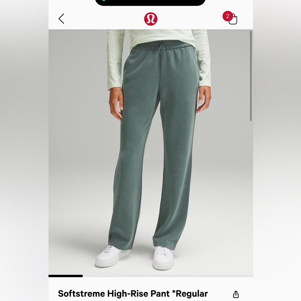 Lululemon dark forest softstreme joggers size 10. Worn once.